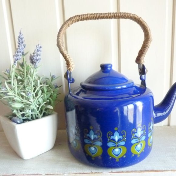 Flower Enamel Tea Kettle